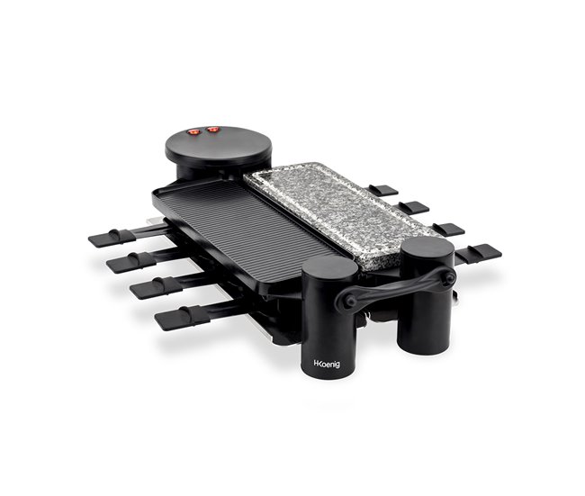 Raclette 4 En 1 Convival Design Rp360 H Koenig Negro