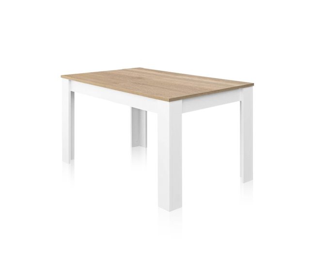 Mesa de comedor extensible Danna 140 190x90 Roble