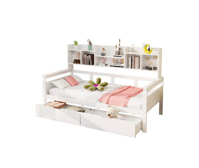 Camas infantiles 96x205 Blanco