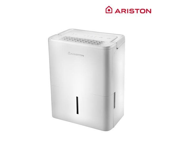 Deshumidificador, Ariston, Deos 16S, 16 litros, Vertical u Horizontal, Clase Energetica B Blanco Brillo