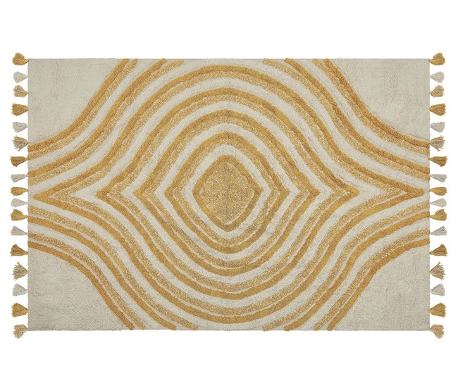 Beliani Alfombra de pelo corto BINGOL 140x200 Beige