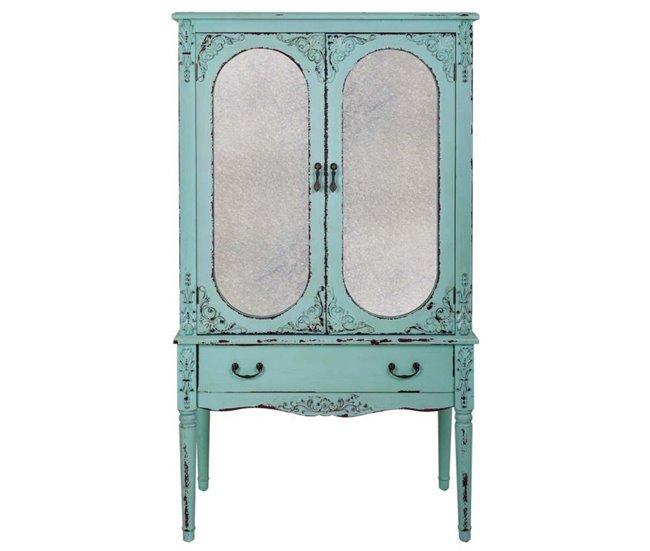 Armario de madera Azul