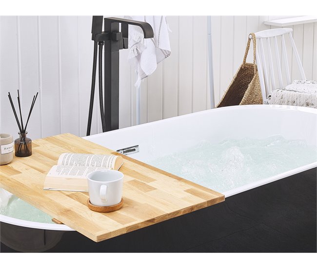 Beliani Bañera independiente NEVIS 75x150 Blanco