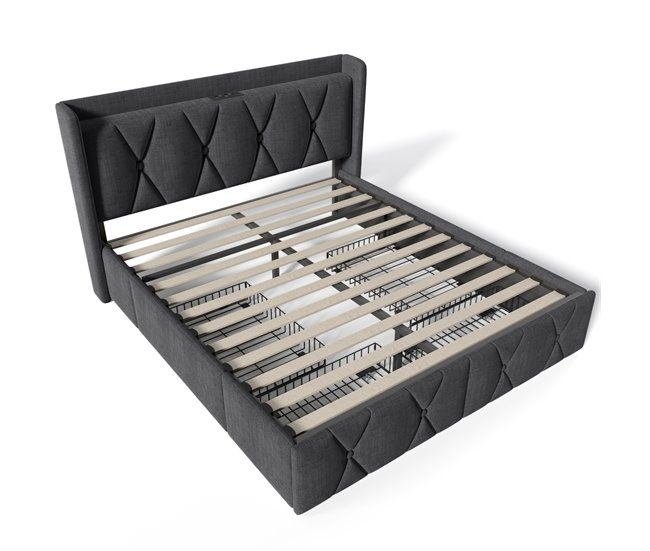 Camas de matrimonio 169x217 Gris