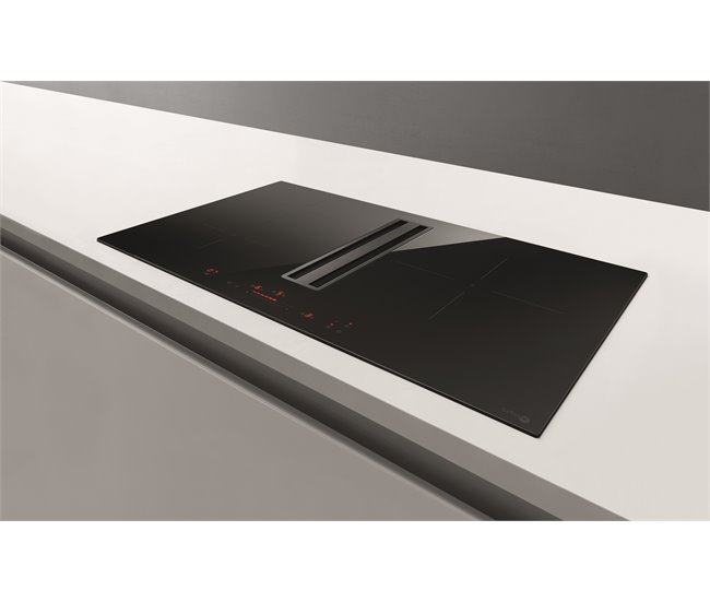 Placa de inducción con extractor TURBOAIR IMPULSO 3 zonas 80cm Negro