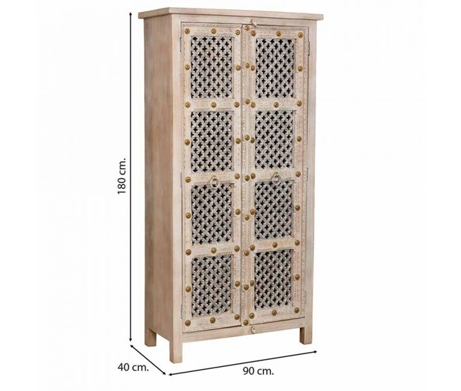 Armario de madera Beige