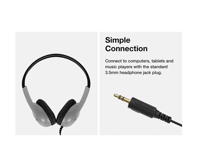 Auriculares con cable KOSS UR10 Plateado