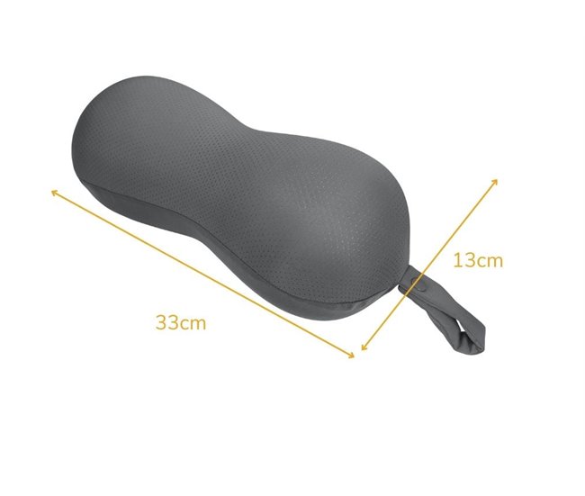 Almohada de viaje con forma de infinito Gris