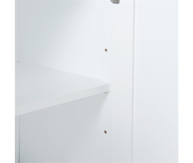 Armario pared con espejo Karlsøy MDF PVC Blanco
