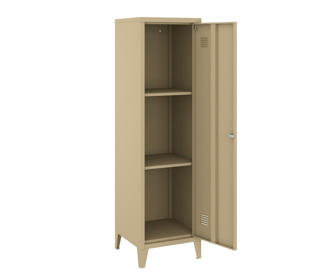 Casillero metálico Kurikka con 3 compartimientos acero Blanco