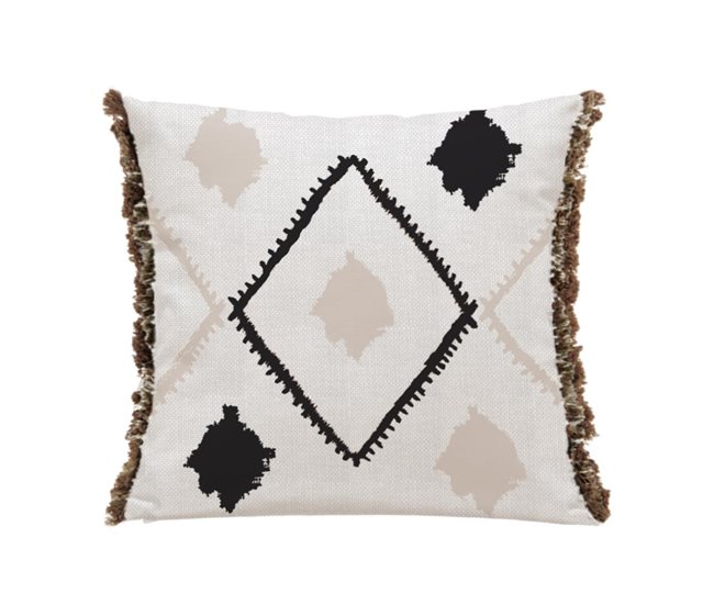 Funda cojín Karo Beige