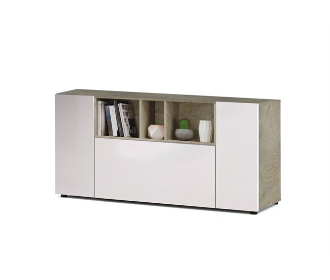 Aparador efecto madera 150 Blanco