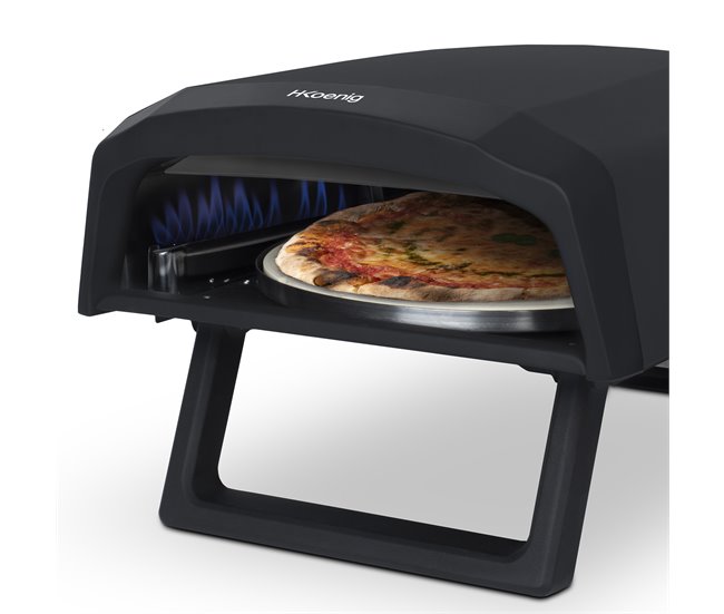 Horno De Pizza A Gas Gino640 H.koenig Negro/ Gris