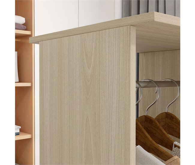 Armario Ropero Melamina de Madera HOMCOM Marron