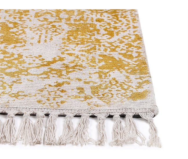 Beliani Alfombra BOYALI 80x150 Mostaza