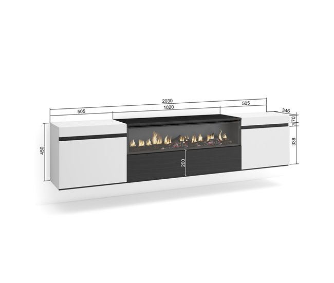 Mueble TV, Televisión 200 Blanco