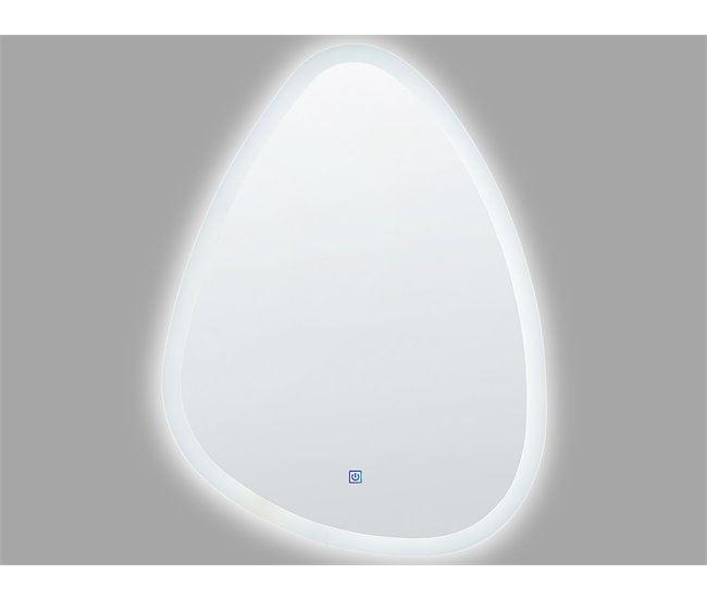 Beliani Espejo de baño BETHUNE Gris