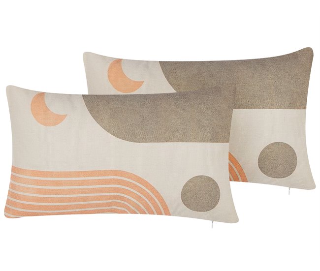 Beliani Cojín decorativo MELAMPODIUM Multicolor