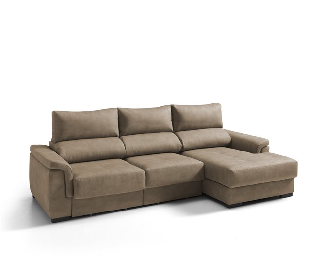 Chaise longue con arcón 4 plazas NAHIA Camel