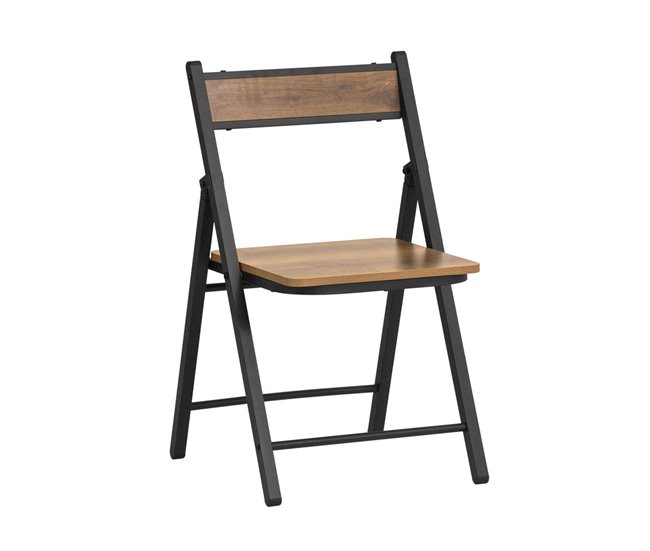 Silla Plegable de Oficina FST88-PF SoBuy Natural