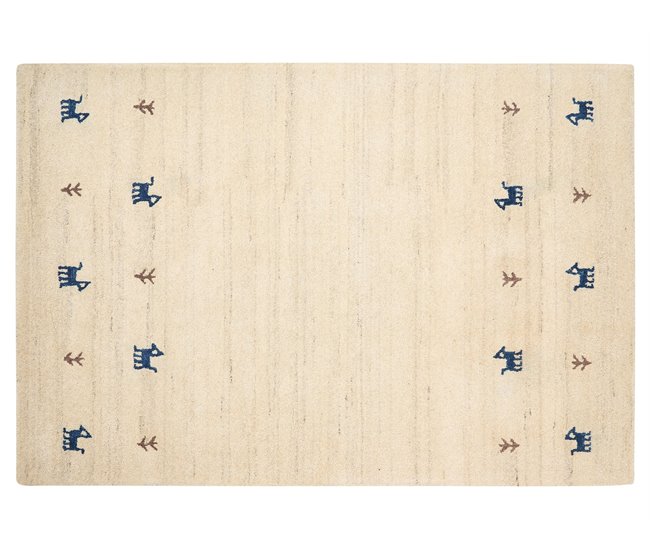Beliani Alfombra de pelo corto YALI 140x200 Beige