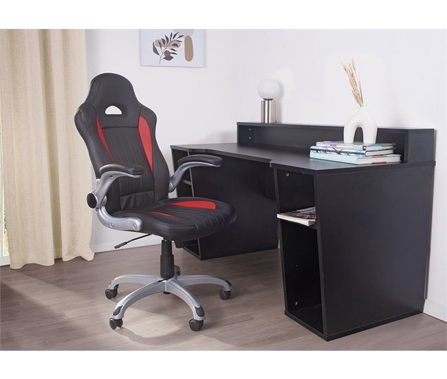 Silla gaming ANNA Negro/ Rojo