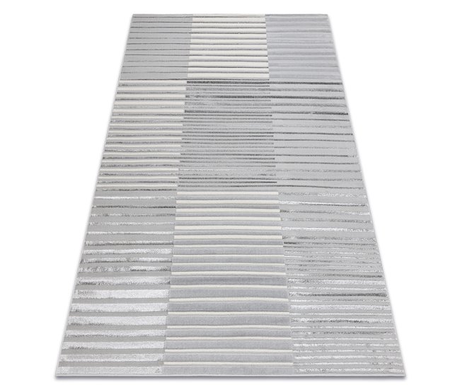 Alfombra LIRA E2681 Vintage estructural moderna glamour 80x150 Gris