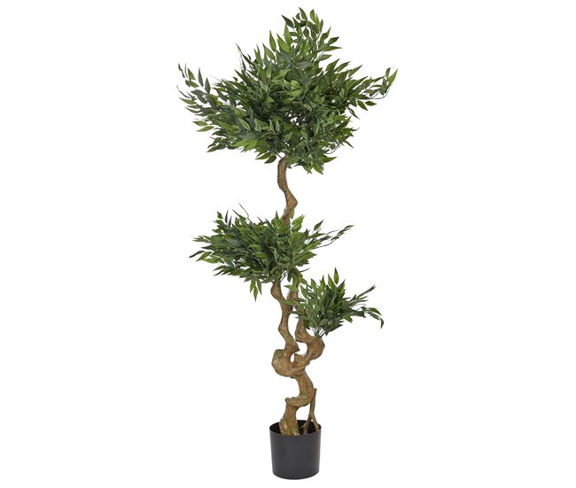 Beliani Planta artificial Árbol Rusco Verde