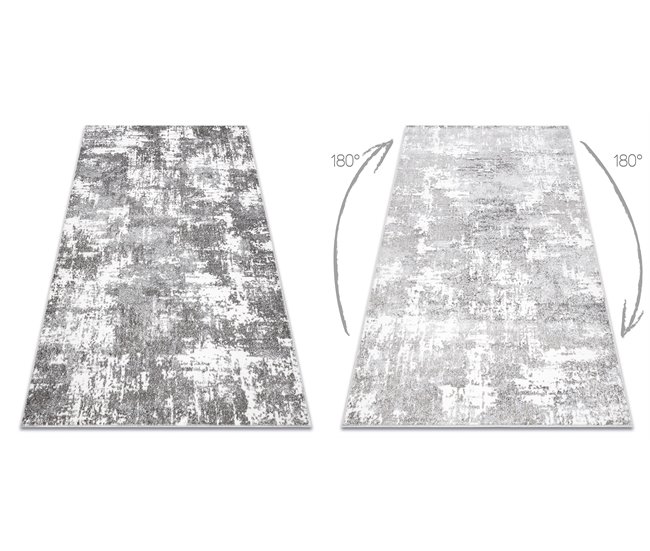 Alfombra MATEO 8038/644 Moderna antiguo - estructural 80x150 Gris