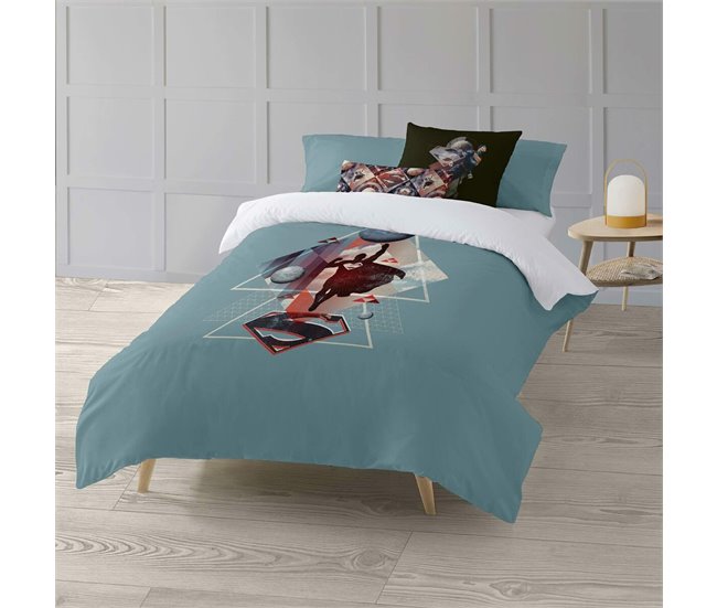 Funda Nórdica Superman Geometric Verde