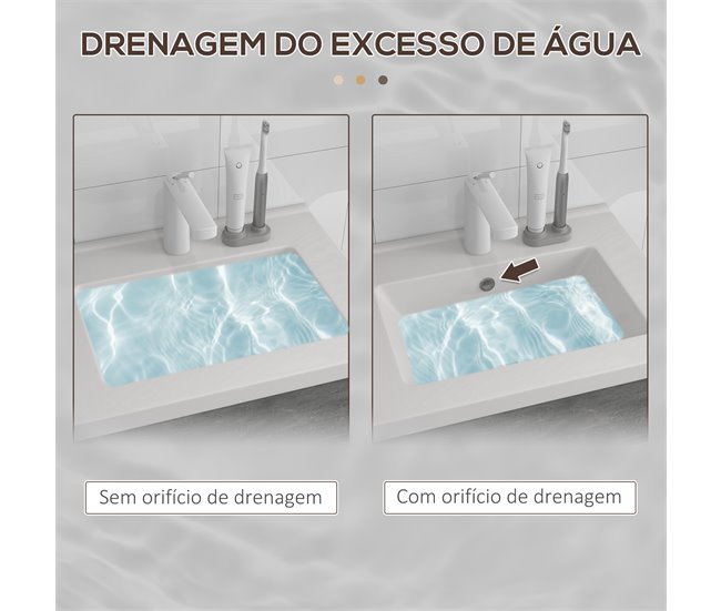 Mueble de Baño Melamina de Madera; Cerámica kleankin 60 Gris