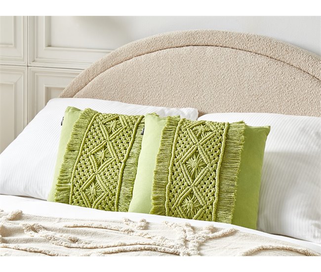 Beliani Cojín decorativo KALAM 45x45 Verde