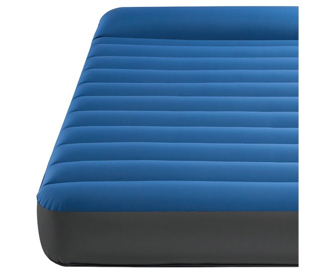 Colchón hinchable individual TruAire Camping Matress c/hinchador incluido INTEX Azul