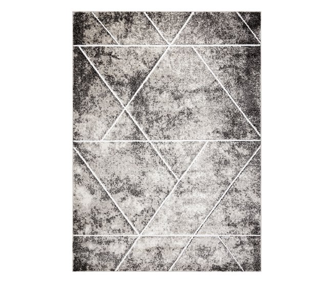 Alfombra MATEO 8031/944 Moderna geométrica Triángulos 160x220 Gris
