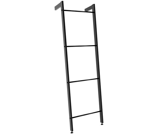Toallero escalera Betti de 4 barras Negro