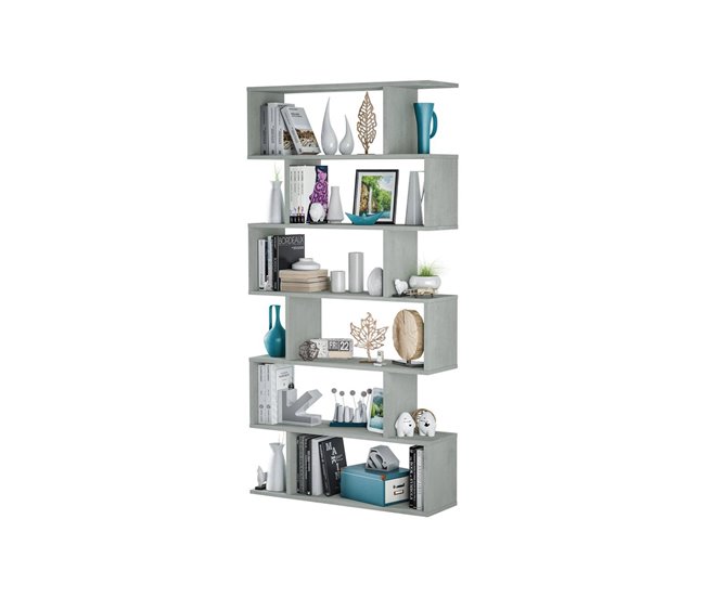 Estante de livros com efeito madeira 80 Gris