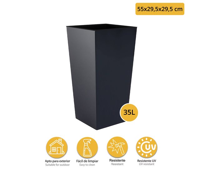 Set de Maceta alta 35 L Antracita