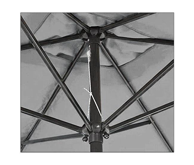 Acomoda Textil – Sombrilla de Jardín con Forro Anti UV. Gris