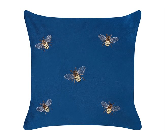 Beliani Cojín decorativo TALINUM 45x45 Azul