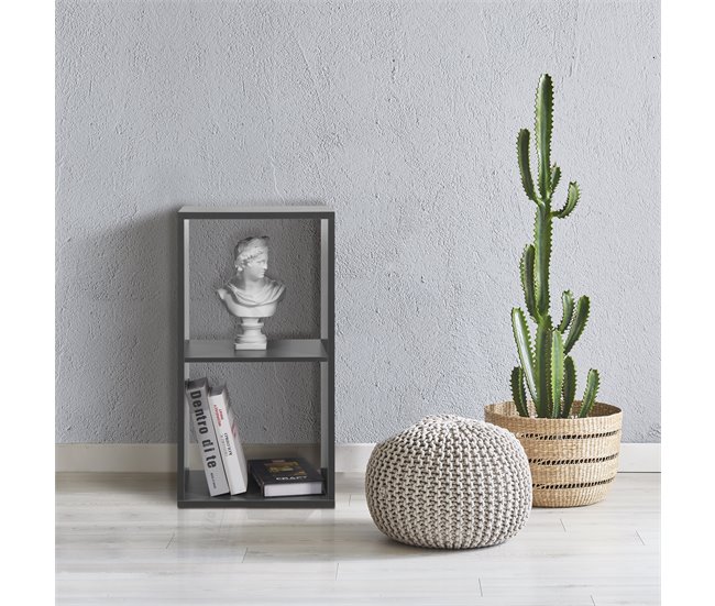 Estantería CUBOX 2 huecos Negro