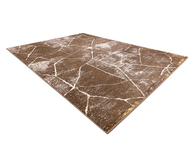 Alfombra MEFE moderna 2783 Mármol Structural dos niveles 140x190 Gris