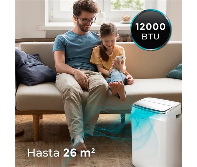 Aire acondicionado portátil ForceClima 12800 Soundless Heating Connected Cecotec Blanco