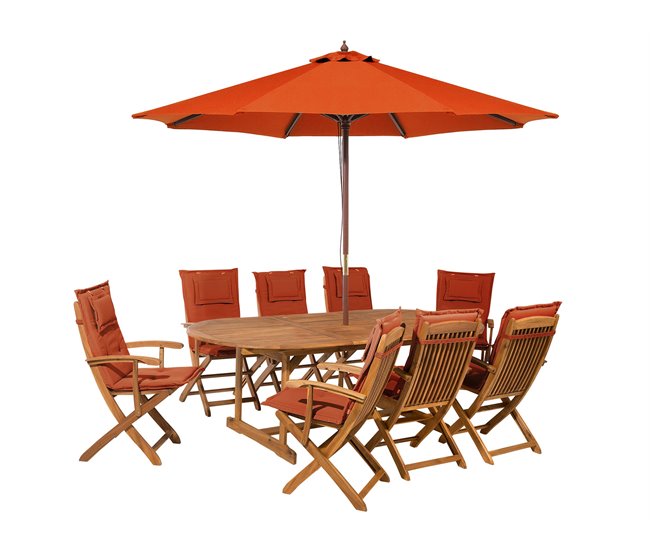 Beliani Conjunto de comedor MAUI Gris