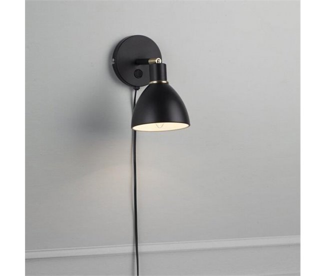 Aplique de pared Ray Nórdico Negro