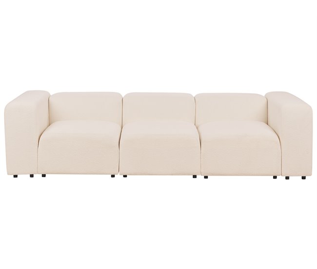 Beliani Sofá modular Bouclé FALSTERBO Beige