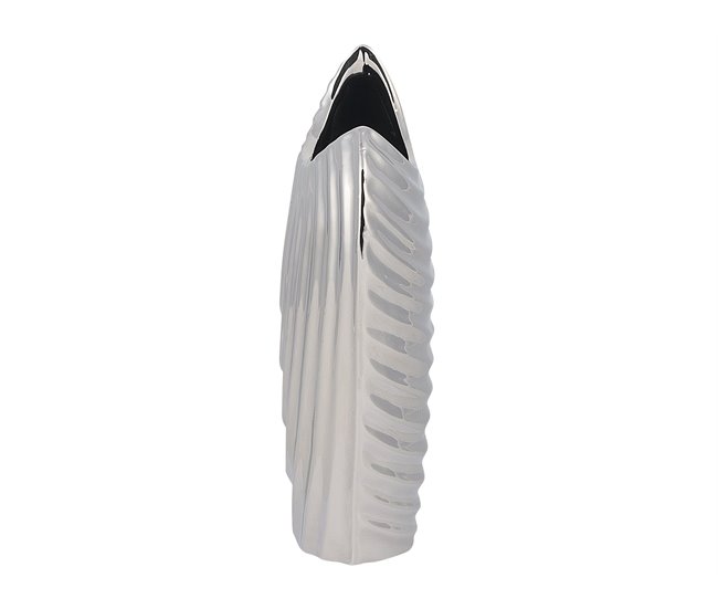 Beliani Jarrón decorativo ECETRA Gris