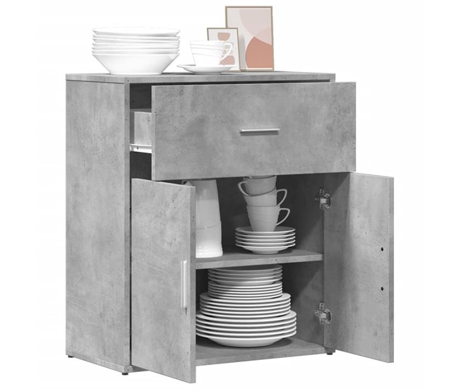 Aparador de madera de ingeniería 60 Blanco