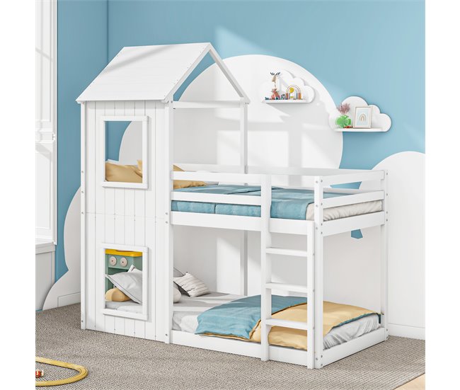 Camas literas 98x204 Blanco