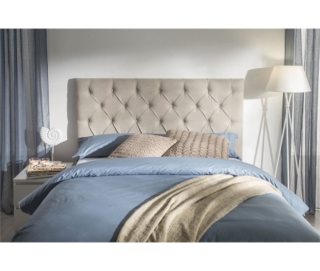 Cabecero CLASSIC marengo 160x135cm tela Gris Medio