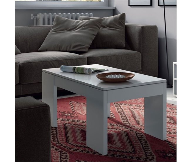 Mesa de centro elevable Kendra 100x50 Blanco